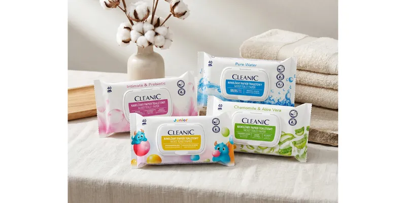 Cleanic Has Relaunched Moist Toilet Paper Range with Four Hygiene-Focused Variants